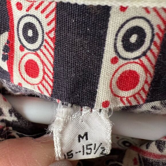 Sheplers western pearl snap black and red bandana print men’s medium - Picture 5 of 9